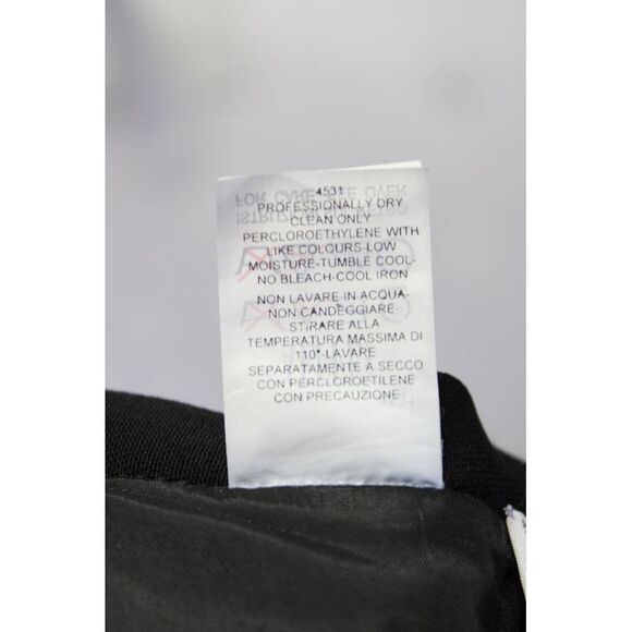 Moschino Cheap & Chic Womens Side Zip Lace Trim A Line Skirt Black Size 10 - Picture 6 of 6